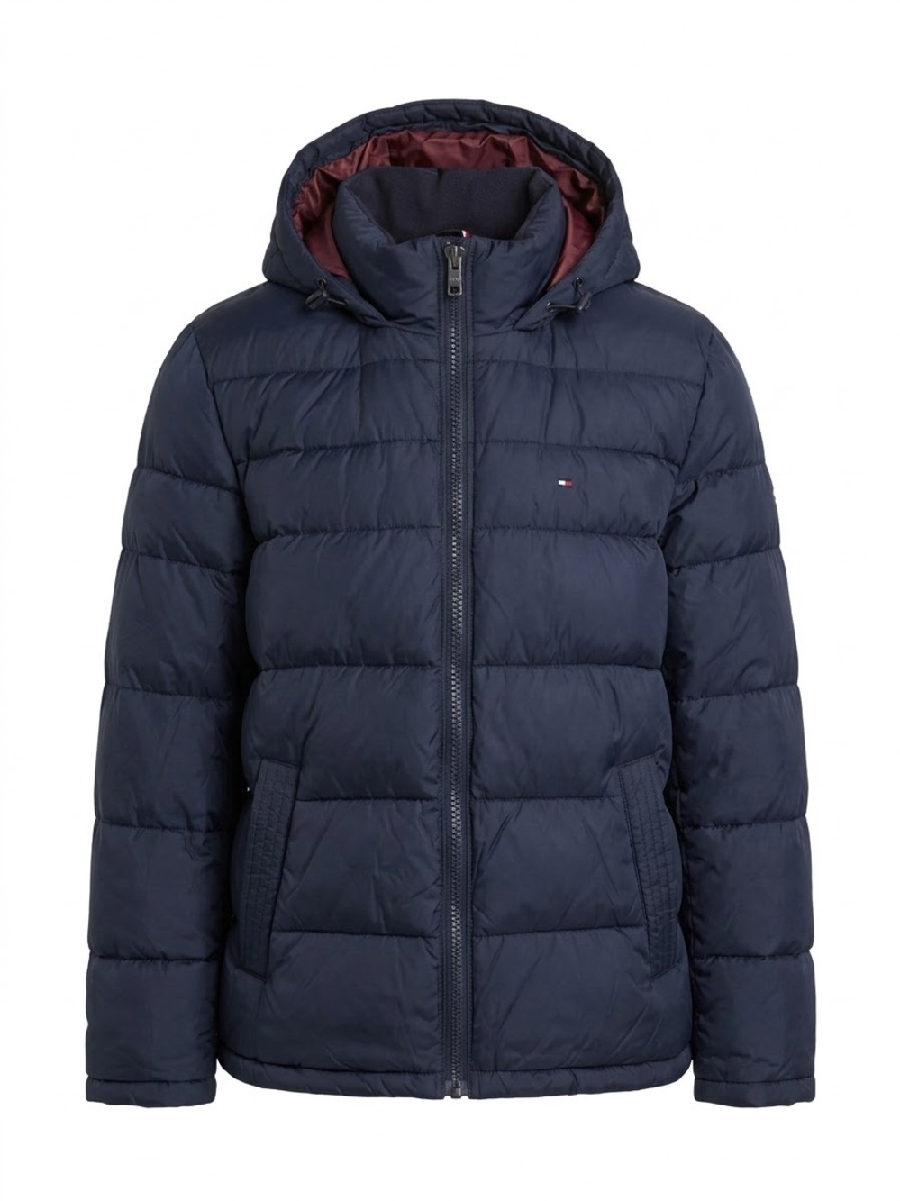 Tommy Hilfiger Navy Quilted Puffer Jacket with Hood
